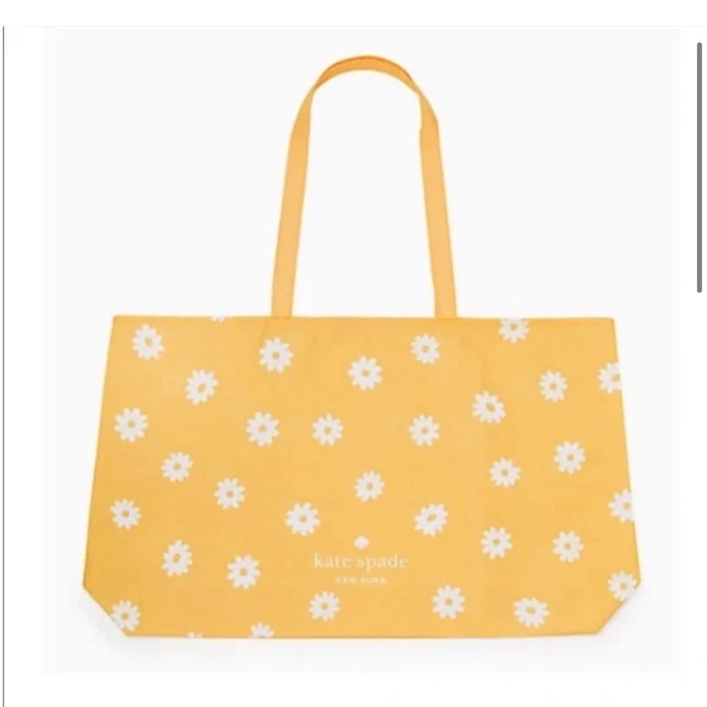 NWT Kate Spade Tote in yellow and white floral print